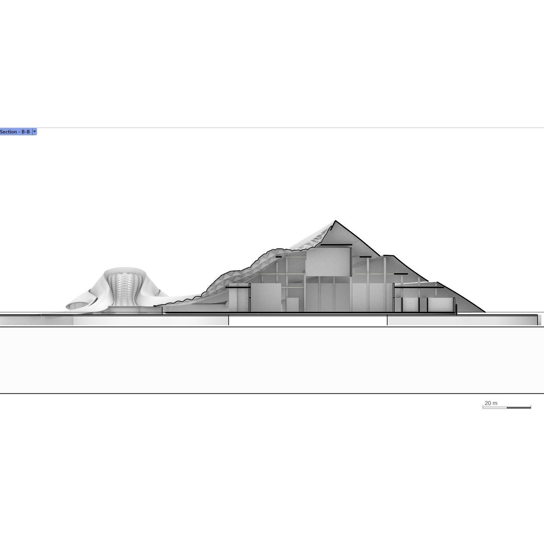 Harbin Opera House 3D Model – Architectural Design, Revit & Rhino Formats - View 5
