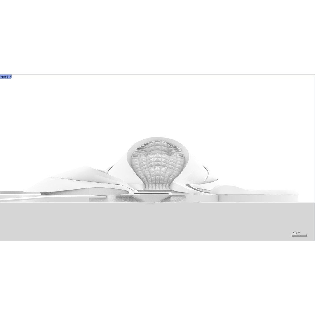 Harbin Opera House 3D Model – Architectural Design, Revit & Rhino Formats - View 8