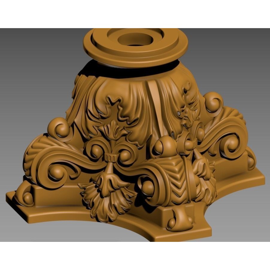 Elegant Table Lamp 3D Model – High-Quality Decorative Asset, FBX - View 10