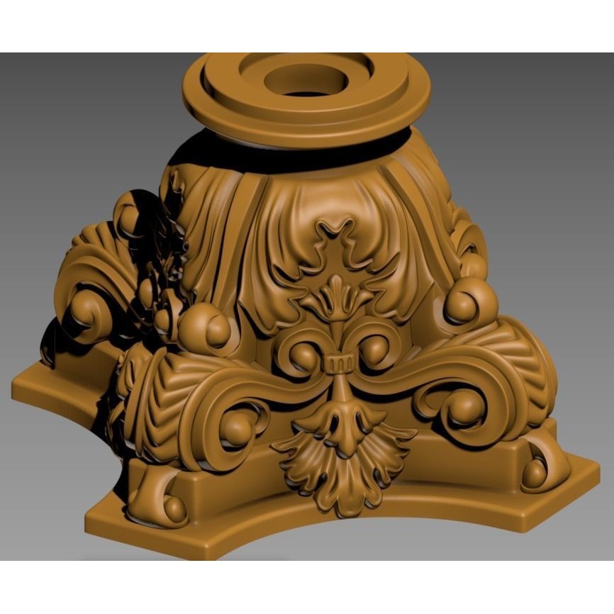 Elegant Table Lamp 3D Model – High-Quality Decorative Asset, FBX - View 11