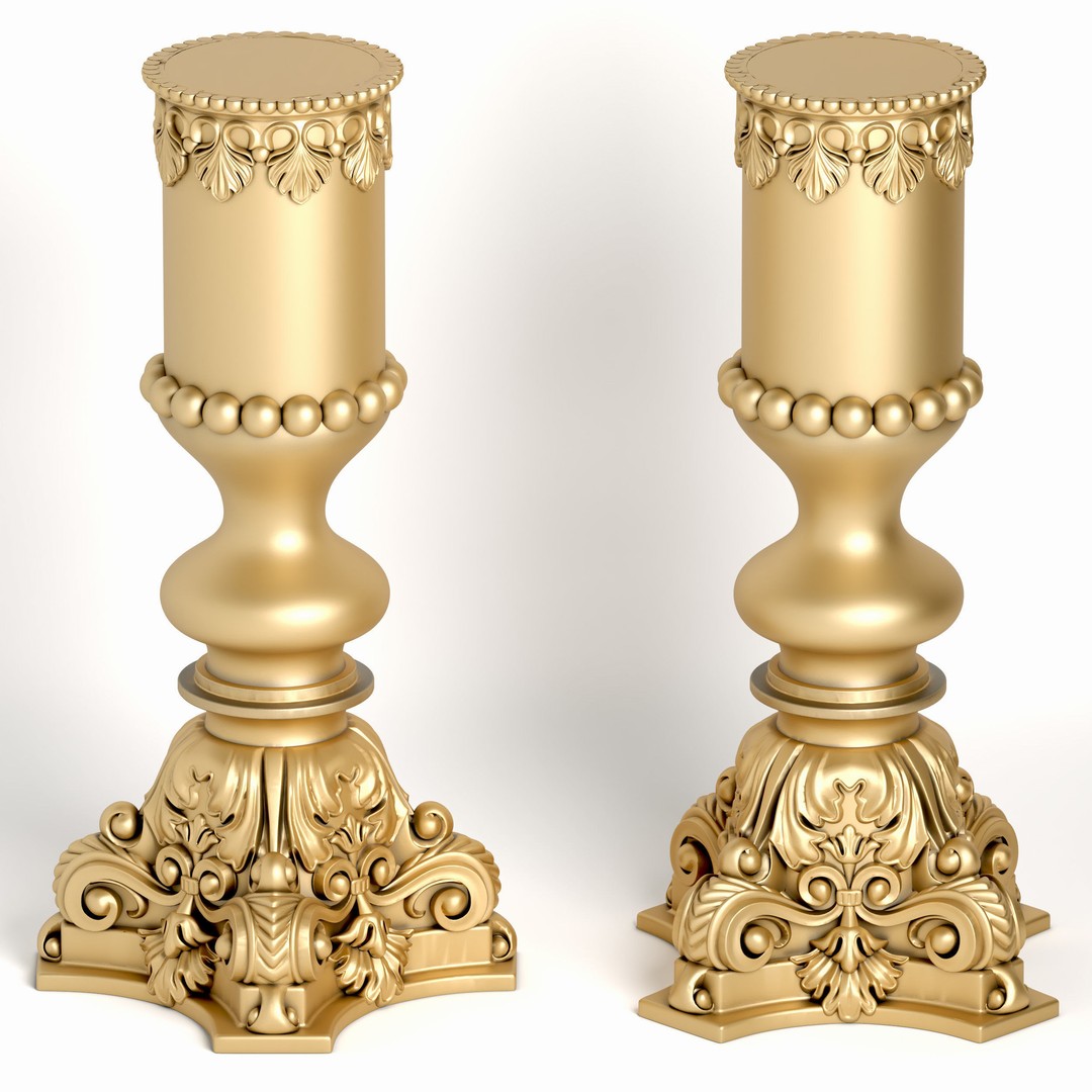 Elegant Table Lamp 3D Model – High-Quality Decorative Asset, FBX - View 3