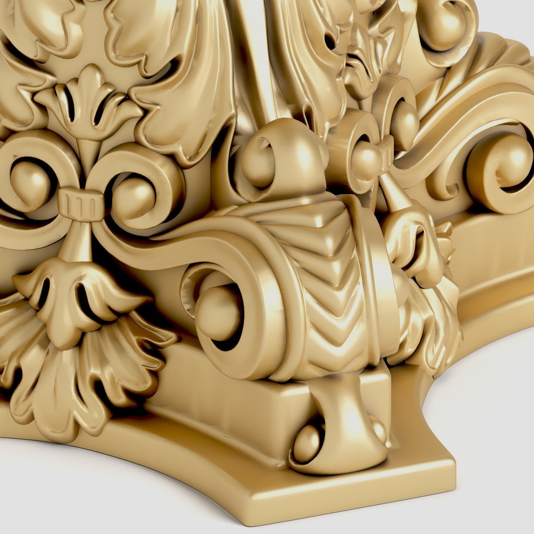 Elegant Table Lamp 3D Model – High-Quality Decorative Asset, FBX - View 4