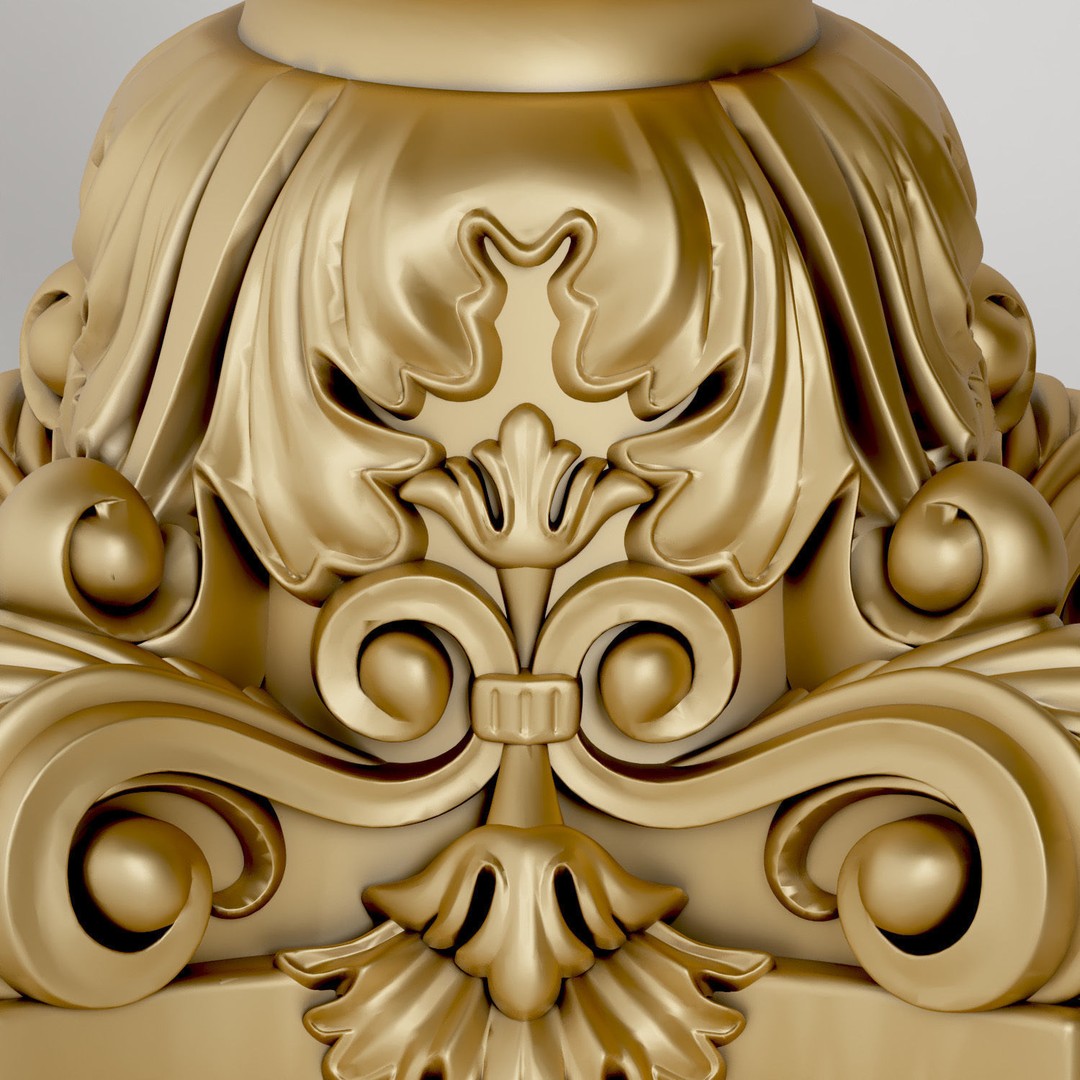Elegant Table Lamp 3D Model – High-Quality Decorative Asset, FBX - View 6