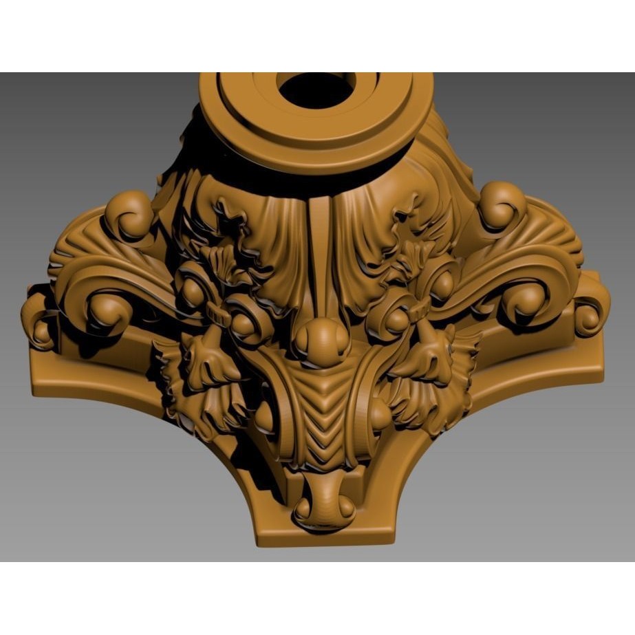 Elegant Table Lamp 3D Model – High-Quality Decorative Asset, FBX - View 9