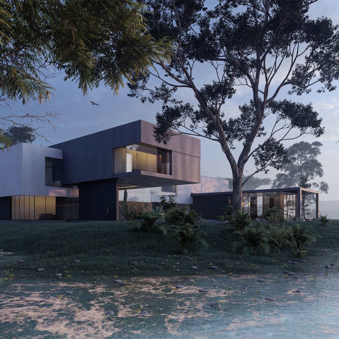 Modern Beach House 3D Model – Luxurious Villa with Revit & Lumion Files - View 11