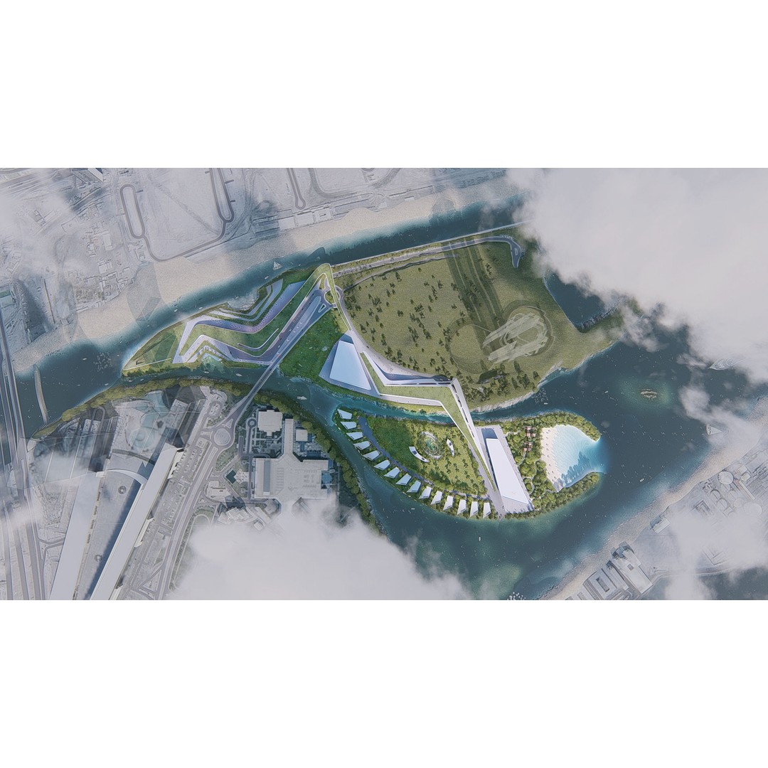 Mixed Use Urban Design 3D Model – Animated City Landscape, FBX - View 11