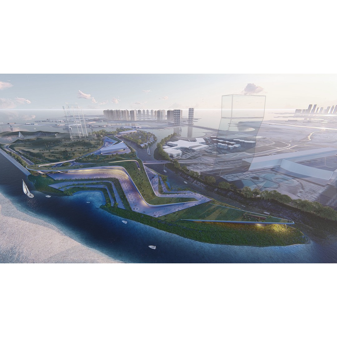 Mixed Use Urban Design 3D Model – Animated City Landscape, FBX - View 24