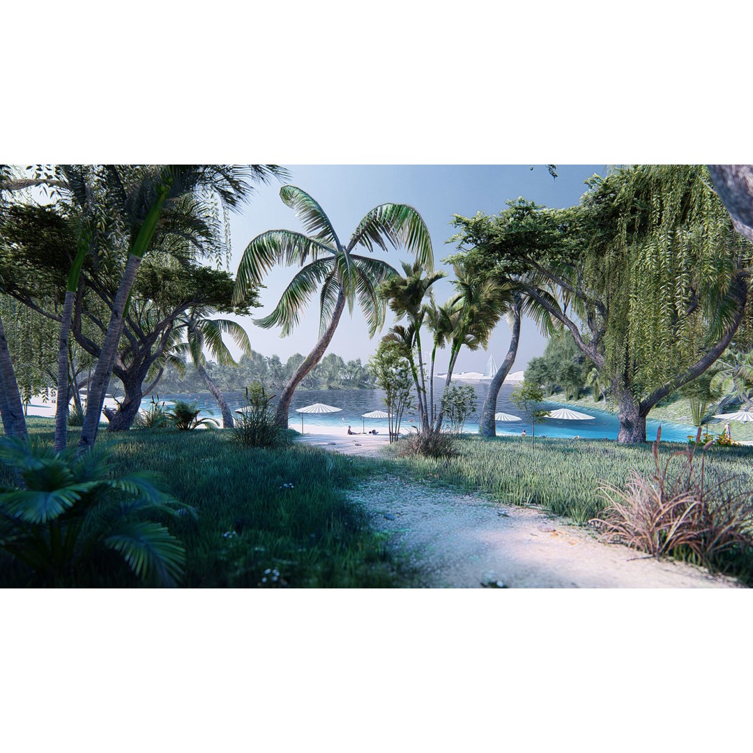 Mixed Use Urban Design 3D Model – Animated City Landscape, FBX - View 5