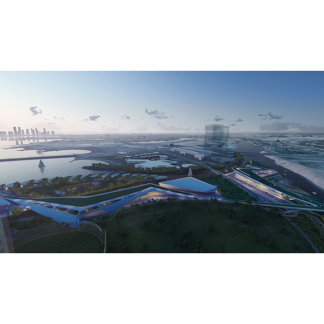 Mixed Use Urban Design 3D Model – Animated City Landscape, FBX - View 6