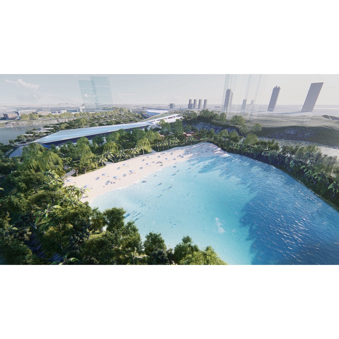 Mixed Use Urban Design 3D Model – Animated City Landscape, FBX - View 9