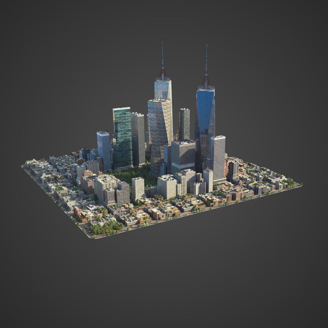 Realistic City 3D Model – Low Poly Urban Asset with V-Ray Setup - View 19