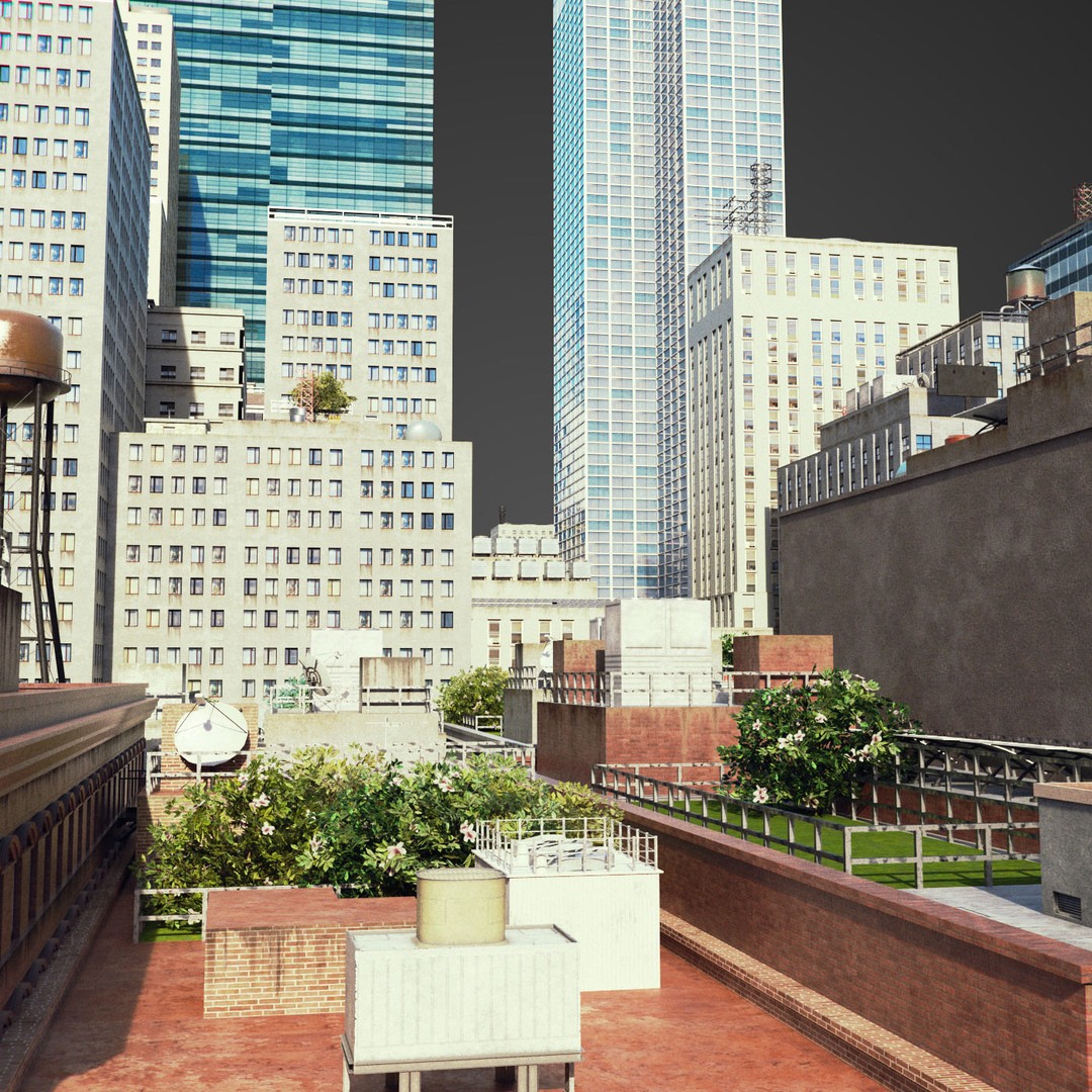 Realistic City 3D Model – Low Poly Urban Asset with V-Ray Setup - View 20