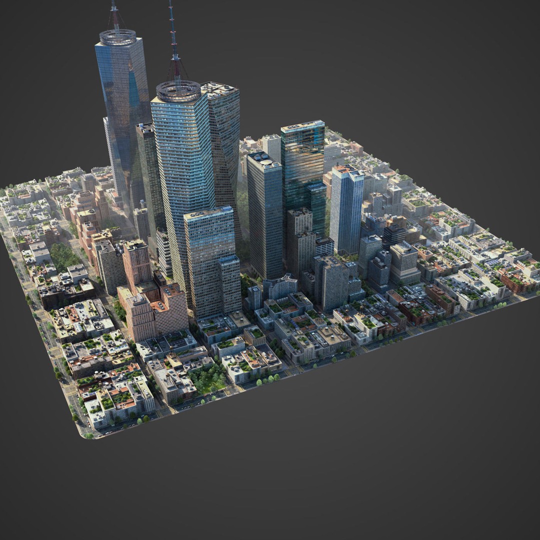 Realistic City 3D Model – Low Poly Urban Asset with V-Ray Setup - View 21
