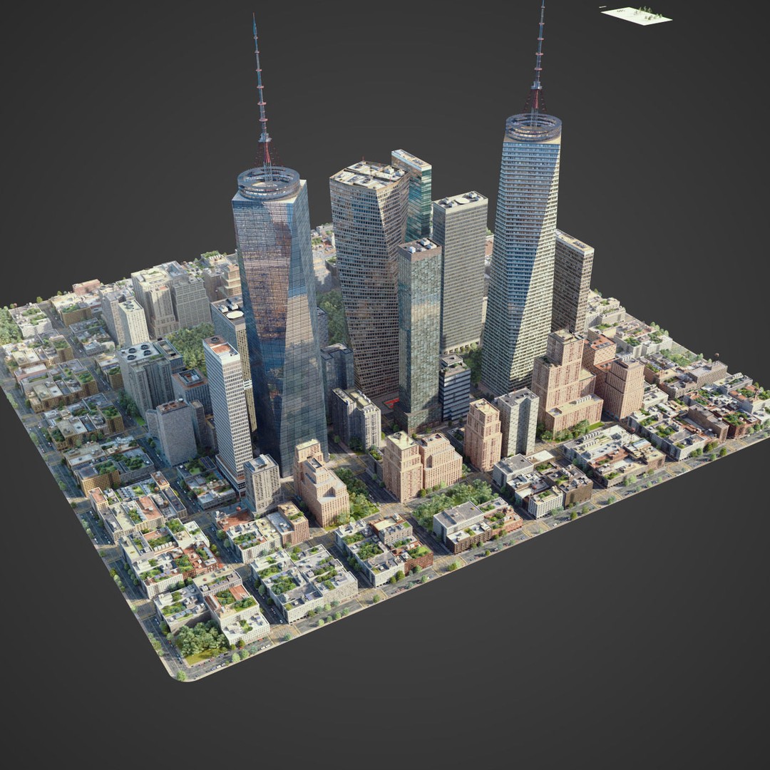 Realistic City 3D Model – Low Poly Urban Asset with V-Ray Setup - View 23