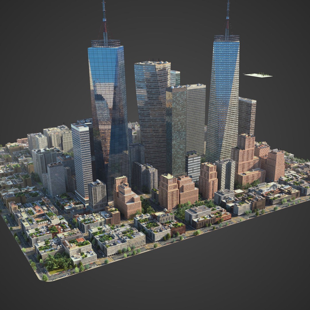 Realistic City 3D Model – Low Poly Urban Asset with V-Ray Setup - View 25