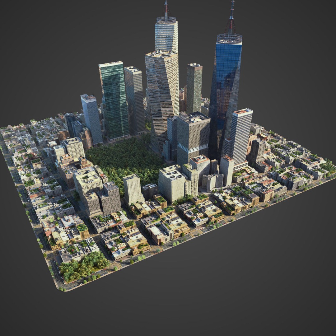 Realistic City 3D Model – Low Poly Urban Asset with V-Ray Setup - View 27