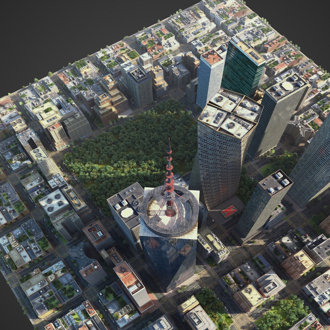 Realistic City 3D Model – Low Poly Urban Asset with V-Ray Setup - View 29