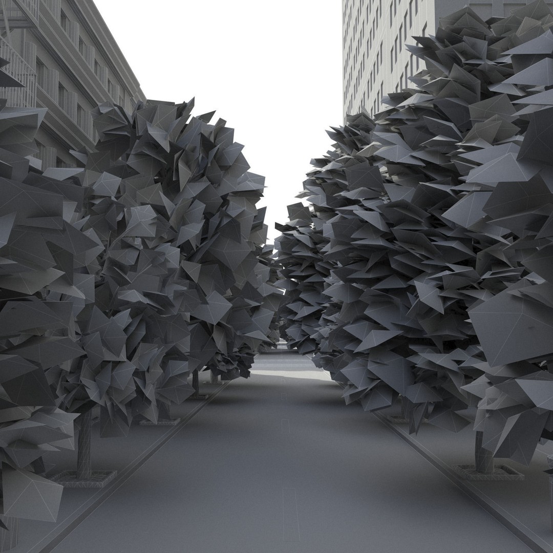 Realistic City 3D Model – Low Poly Urban Asset with V-Ray Setup - View 40