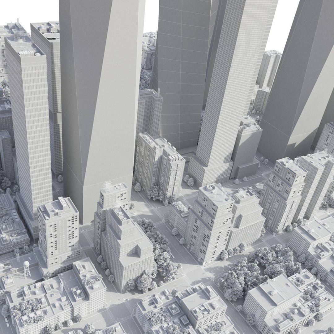 Realistic City 3D Model – Low Poly Urban Asset with V-Ray Setup - View 43