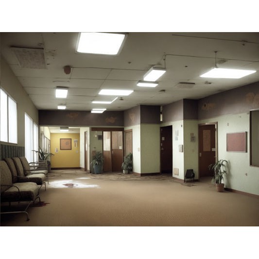Liminal Spaces 3D Model – Creepy Backdrop Textures, FBX - View 17