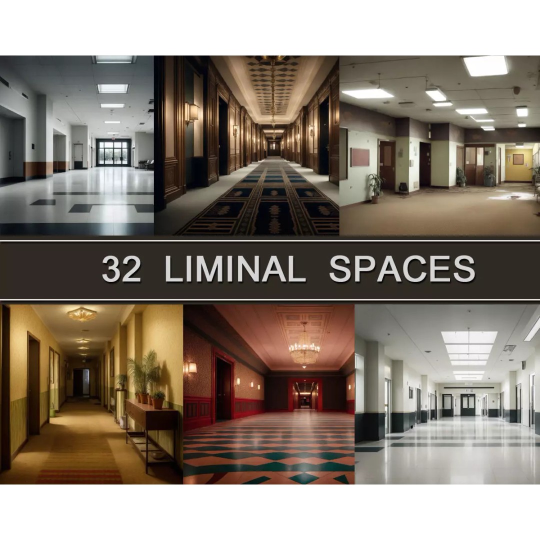 Liminal Spaces 3D Model – Creepy Backdrop Textures, FBX - View 2