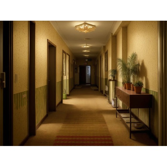 Liminal Spaces 3D Model – Creepy Backdrop Textures, FBX - View 33