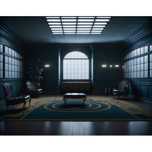 Liminal Spaces 3D Model – Creepy Backdrop Textures, FBX - View 9