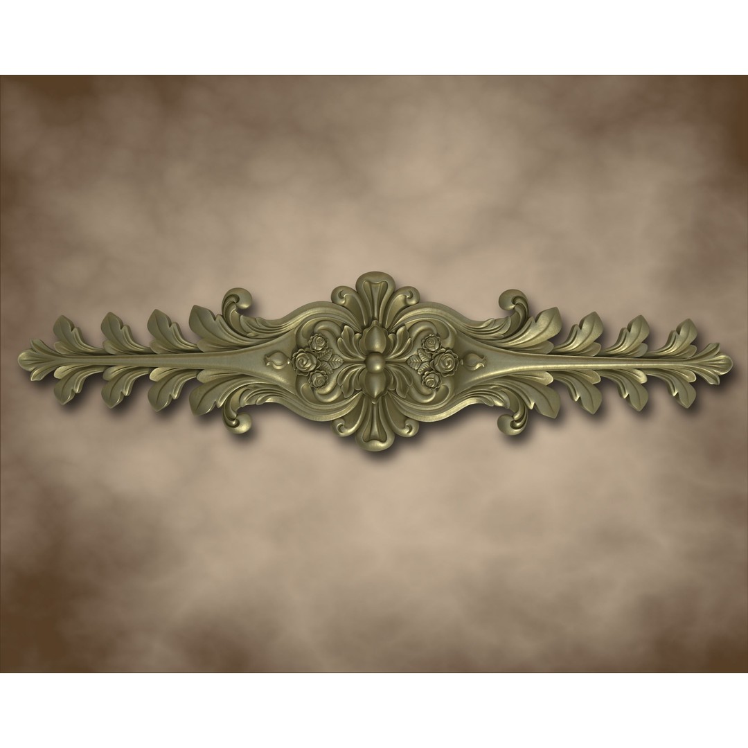 Ornamental 3D Model – Decorative Architectural Elements, PBR Formats - View 11