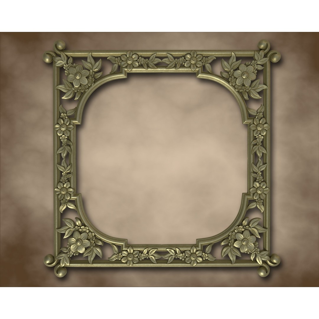 Ornamental 3D Model – Decorative Architectural Elements, PBR Formats - View 5