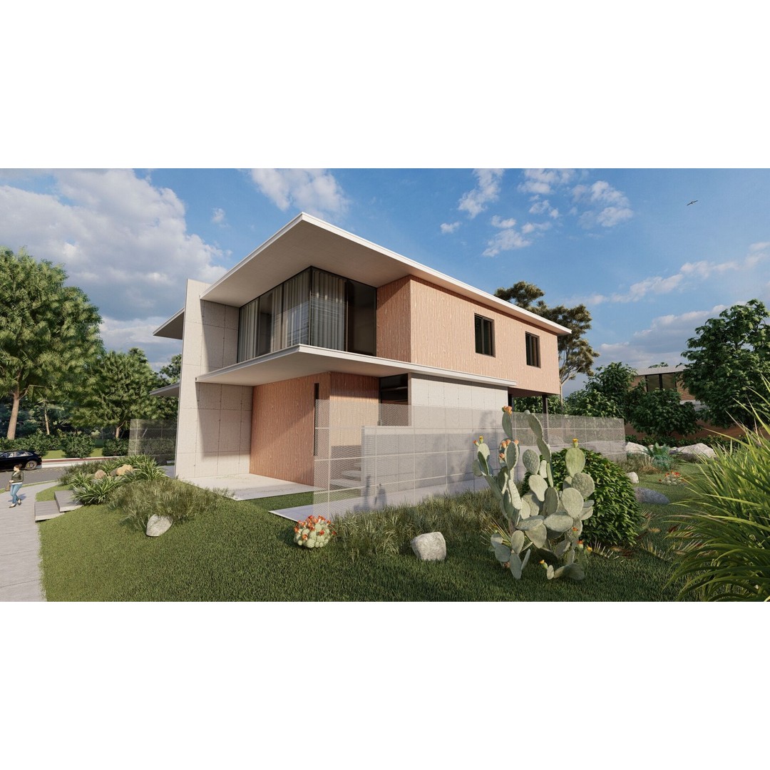 Modern Villa 3D Model – Luxury House with PBR Materials, FBX, OBJ - View 13