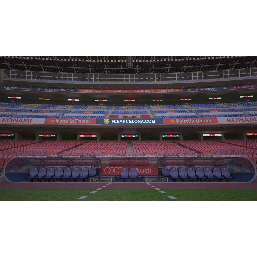 Camp Nou Barcelona Stadium 3D Model – High Detail Architectural Asset, 3dsmax - View 10