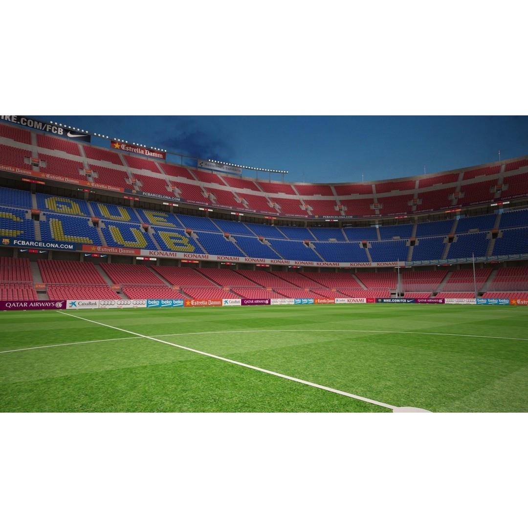 Camp Nou Barcelona Stadium 3D Model – High Detail Architectural Asset, 3dsmax - View 20