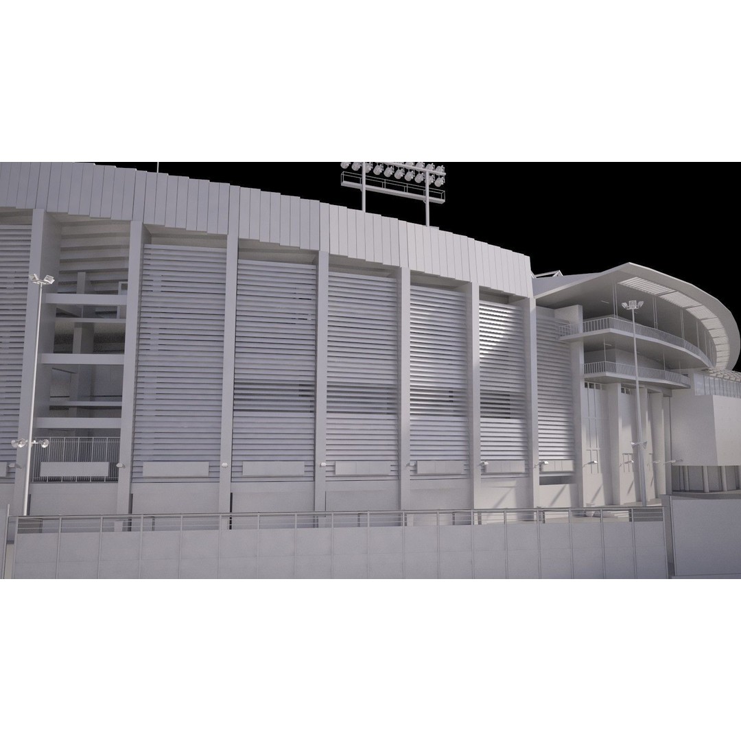 Camp Nou Barcelona Stadium 3D Model – High Detail Architectural Asset, 3dsmax - View 24