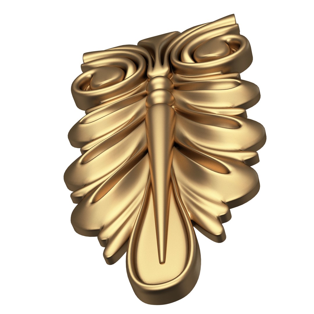 Corbel Carved 3D Model – Low Poly Architectural Decoration, FBX, Blender - View 7