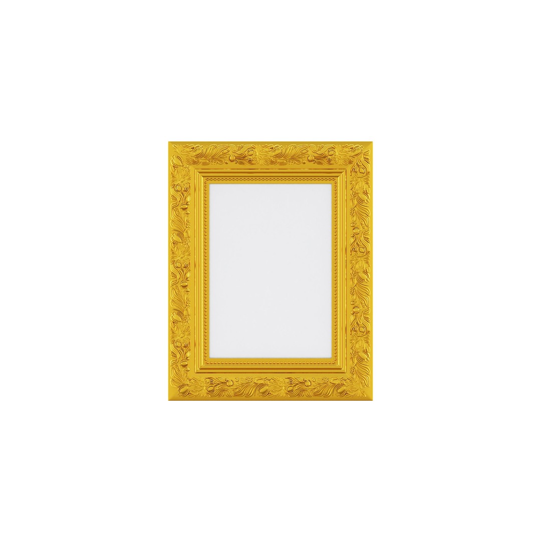 Classic Frames 3D Model – Baroque Decor Collection, PBR Textures - View 11