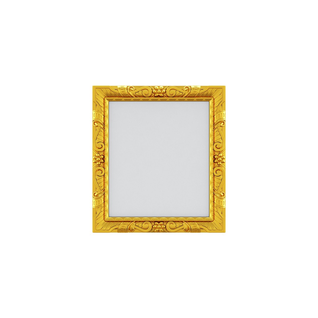Classic Frames 3D Model – Baroque Decor Collection, PBR Textures - View 5