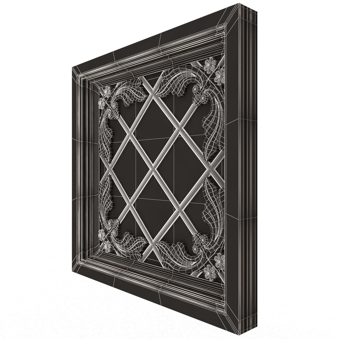 Ceiling Tiles 3D Model – Low Poly Architectural Decoration, OBJ, FBX - View 107