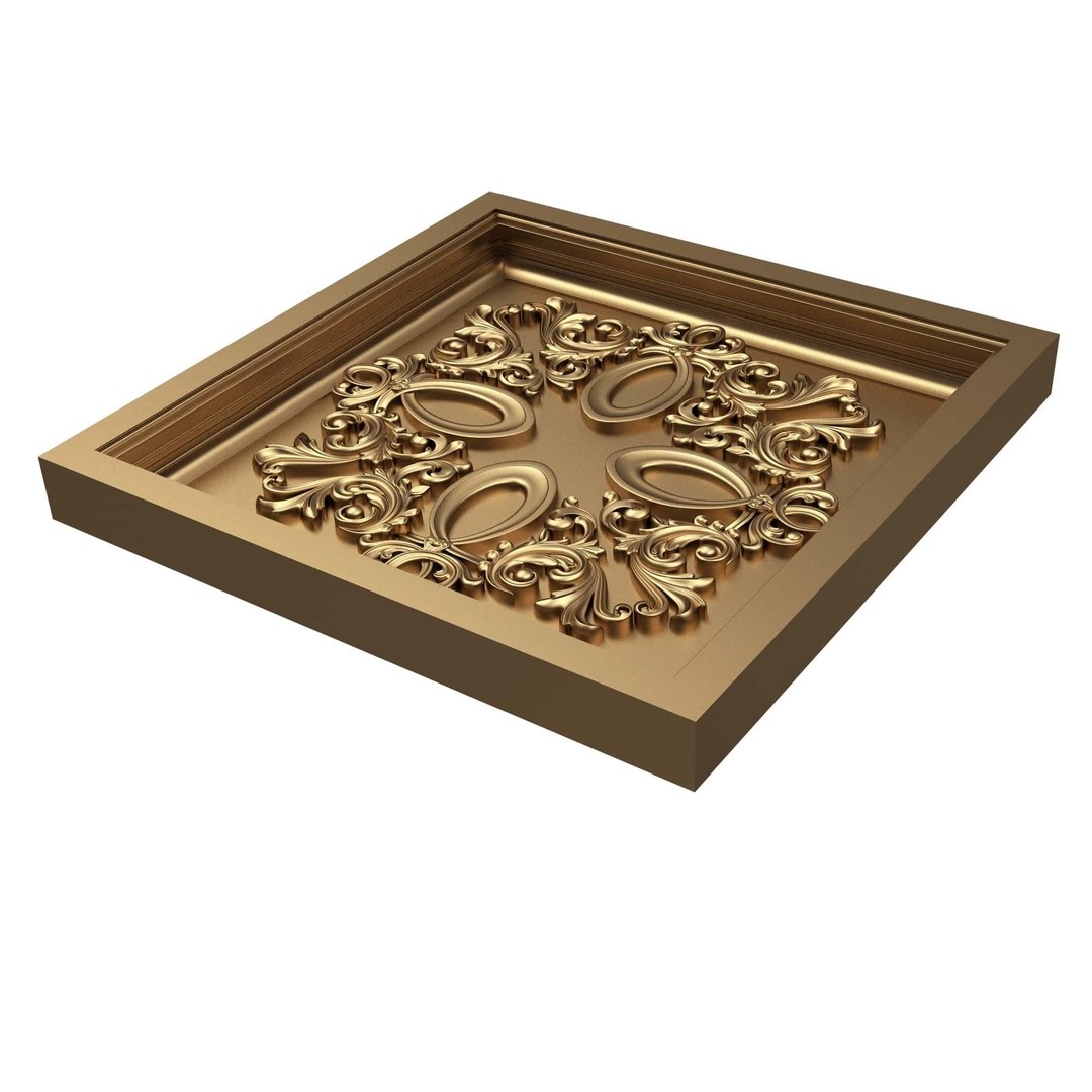 Ceiling Tiles 3D Model – Low Poly Architectural Decoration, OBJ, FBX - View 20