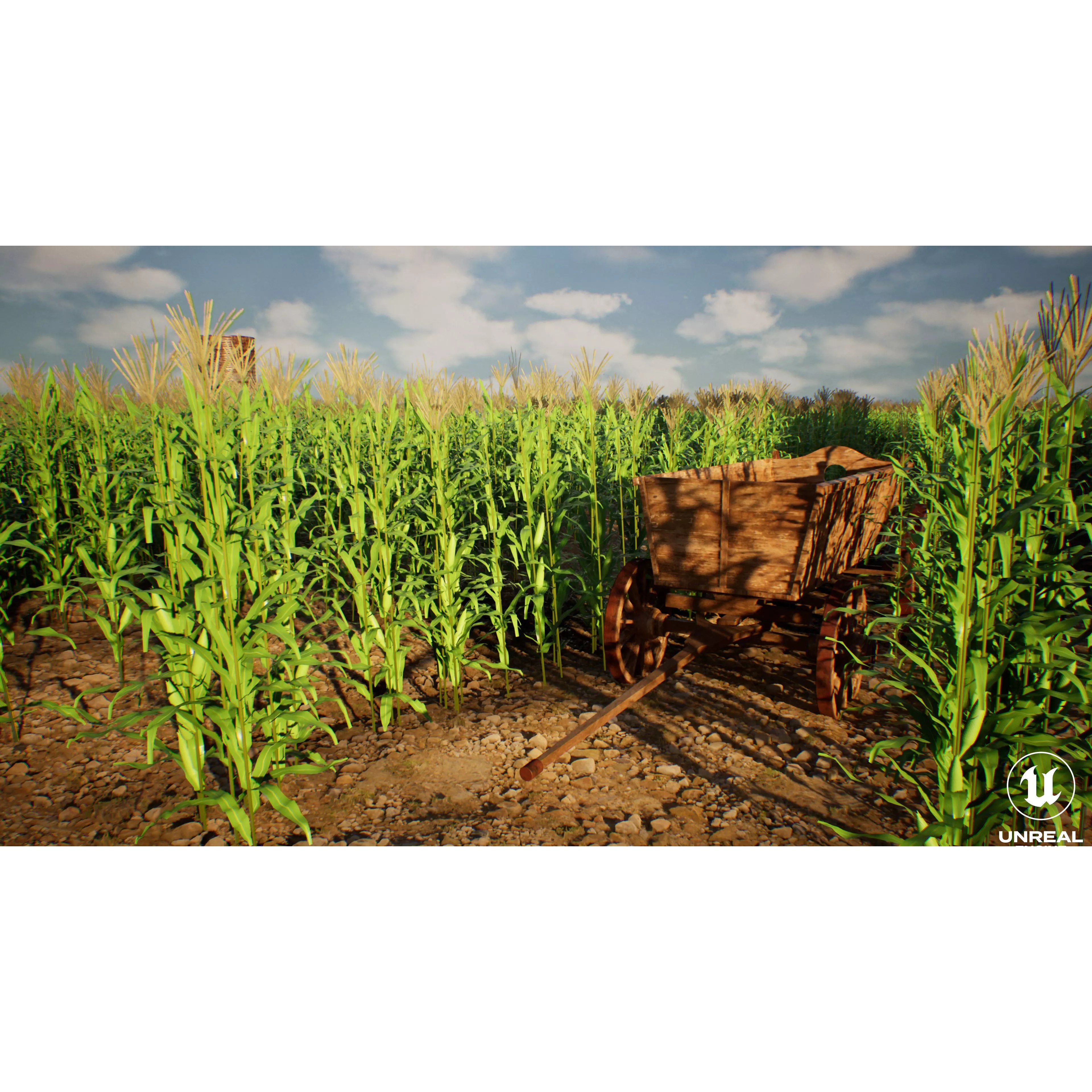 Farm Landscape - Low-Poly Game-Ready 3D Model - View 13