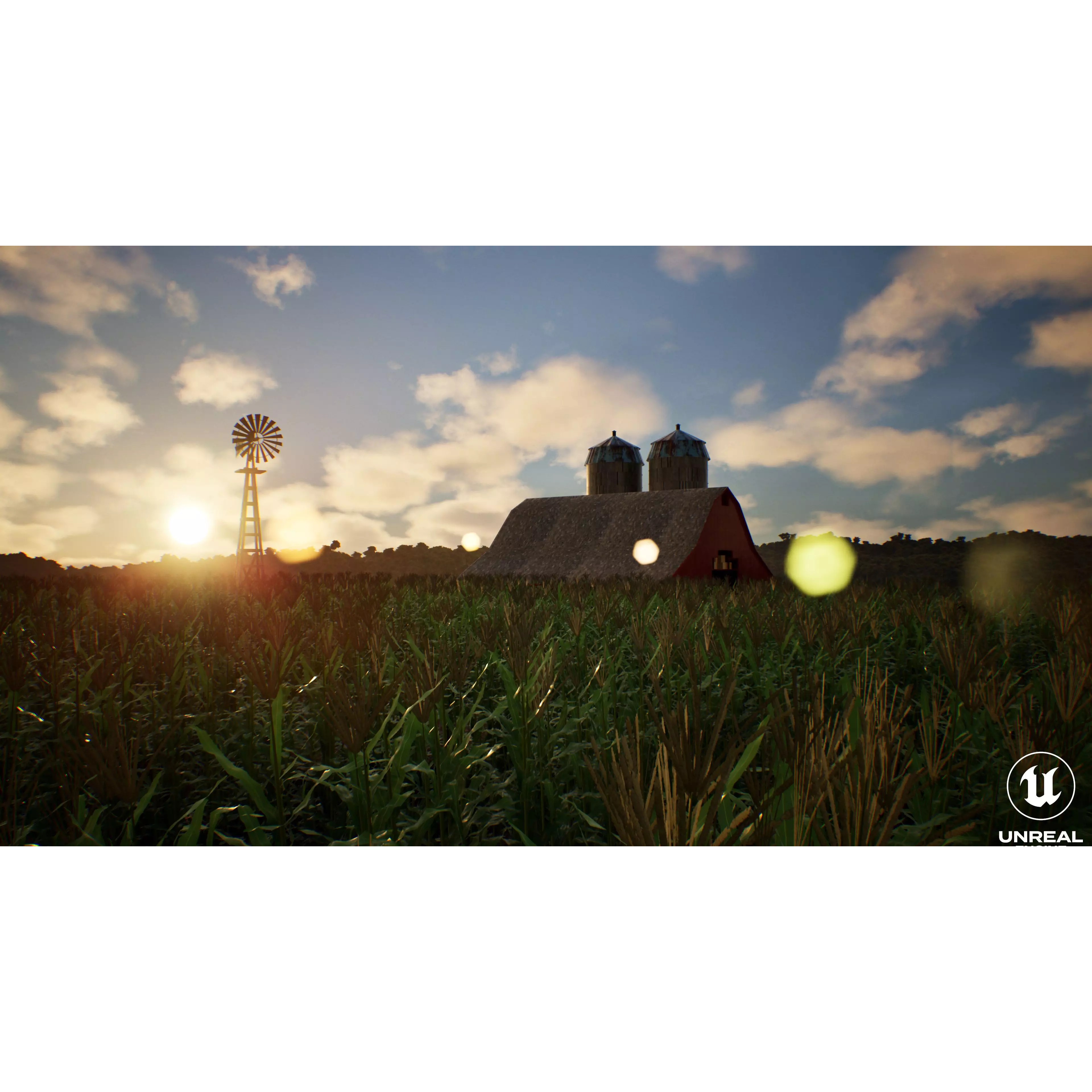 Farm Landscape - Low-Poly Game-Ready 3D Model - View 15