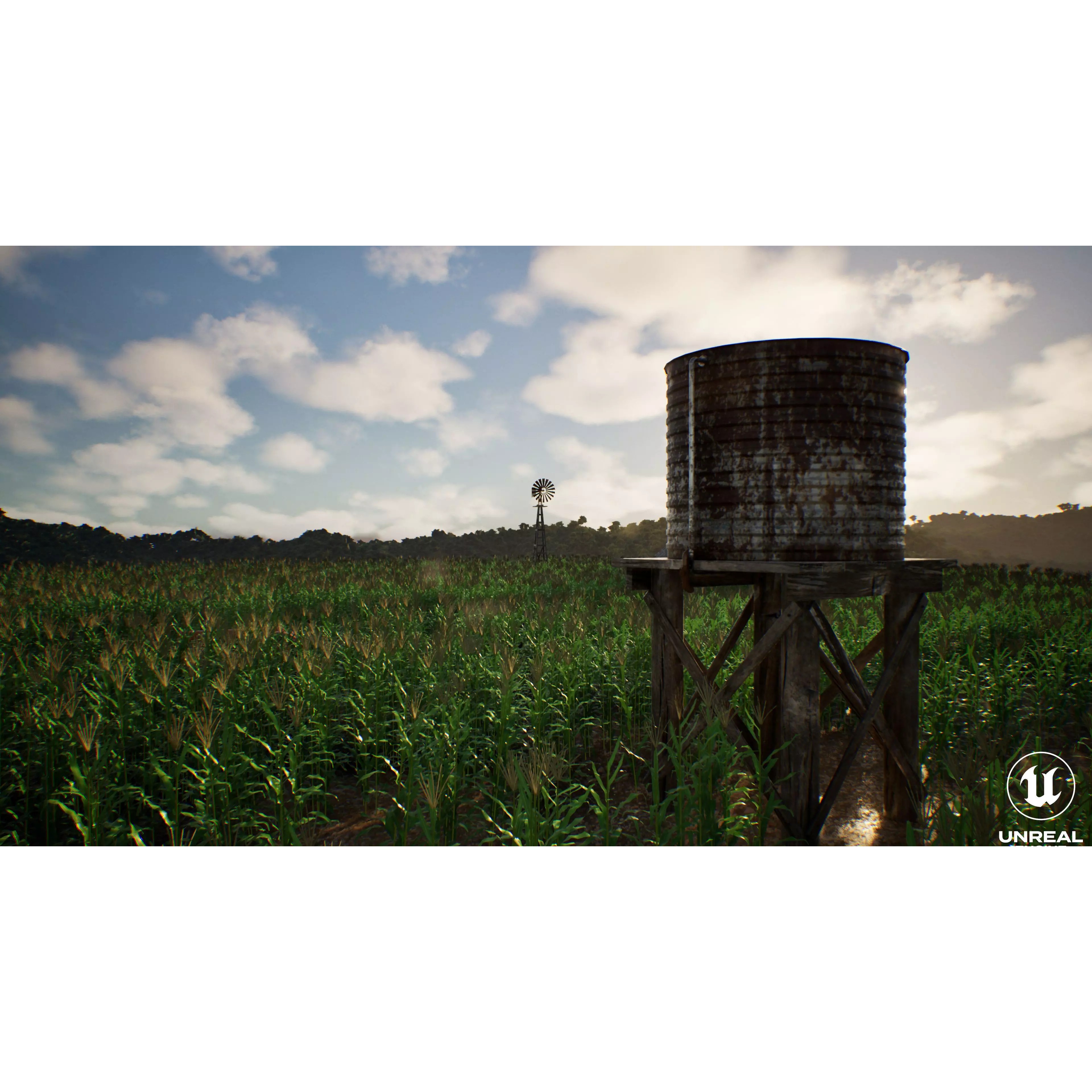 Farm Landscape - Low-Poly Game-Ready 3D Model - View 16
