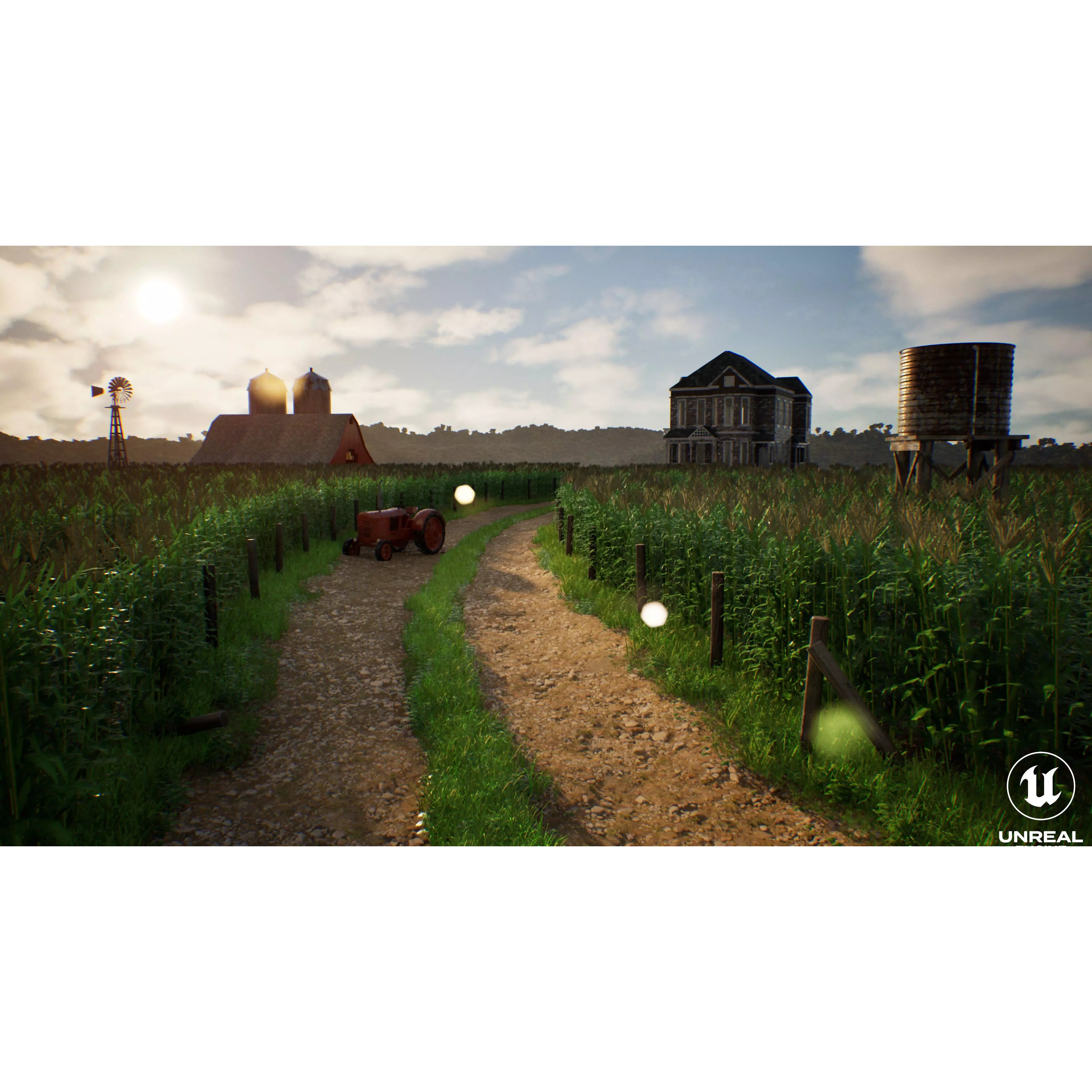 Farm Landscape - Low-Poly Game-Ready 3D Model - View 18