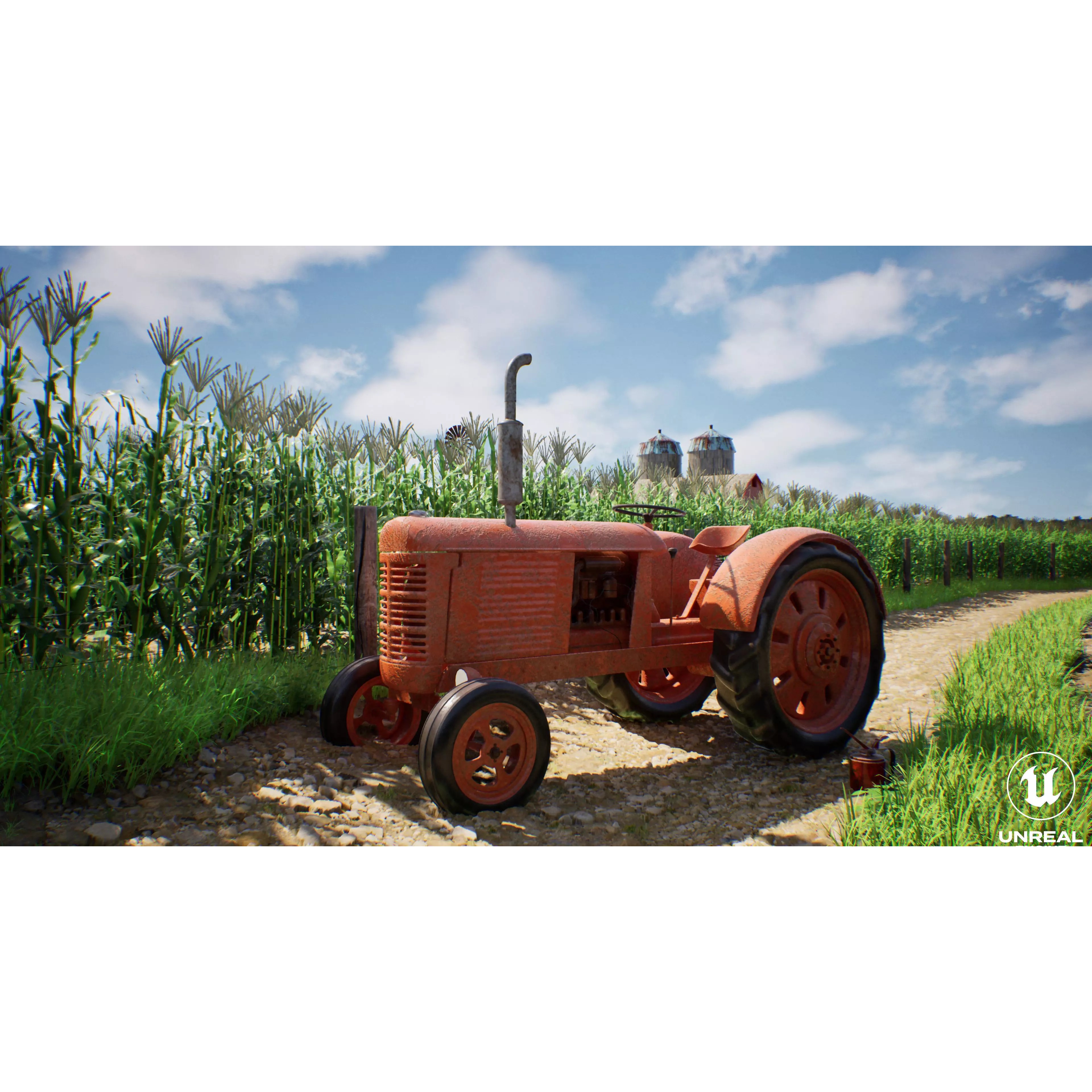 Farm Landscape - Low-Poly Game-Ready 3D Model - View 23