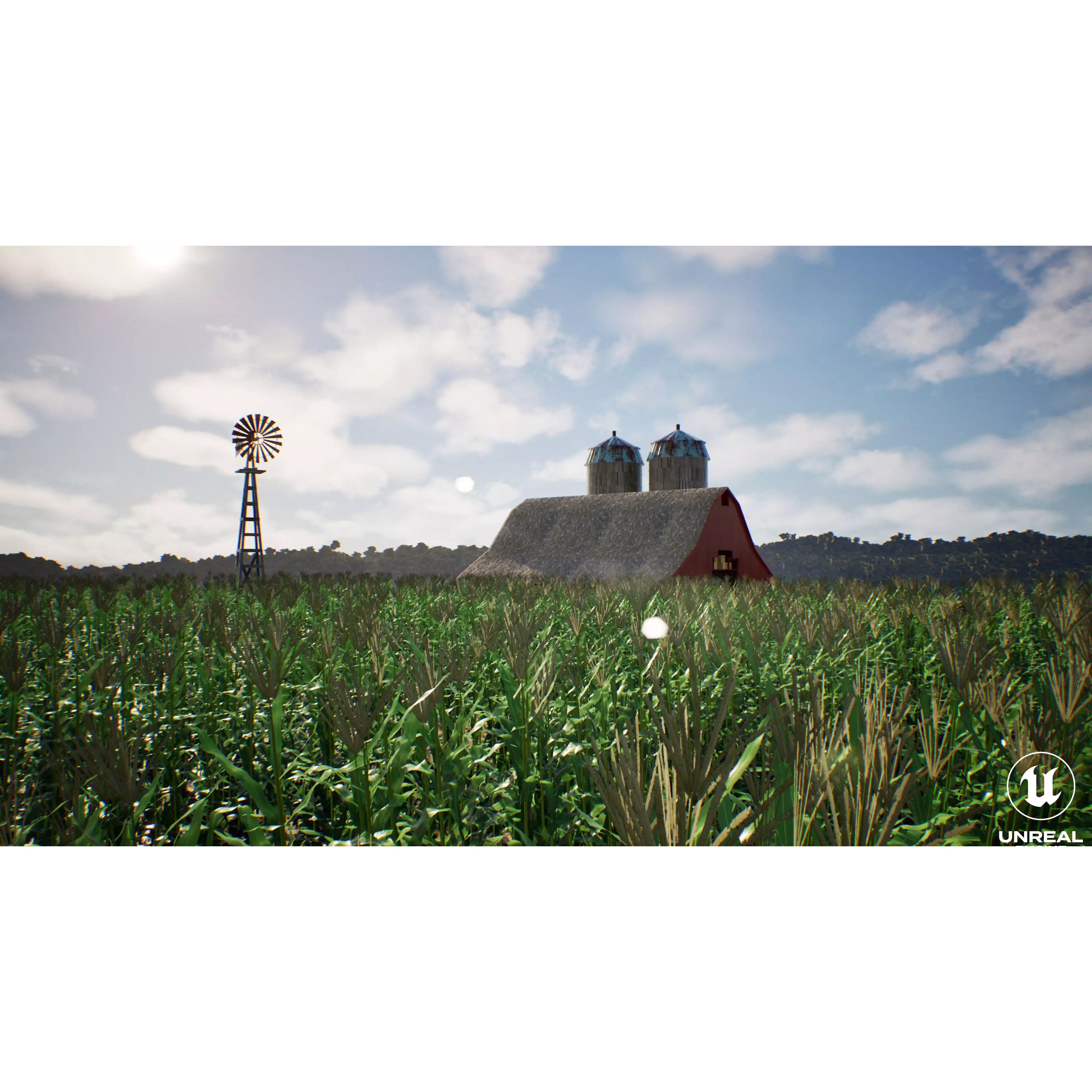 Farm Landscape - Low-Poly Game-Ready 3D Model - View 27