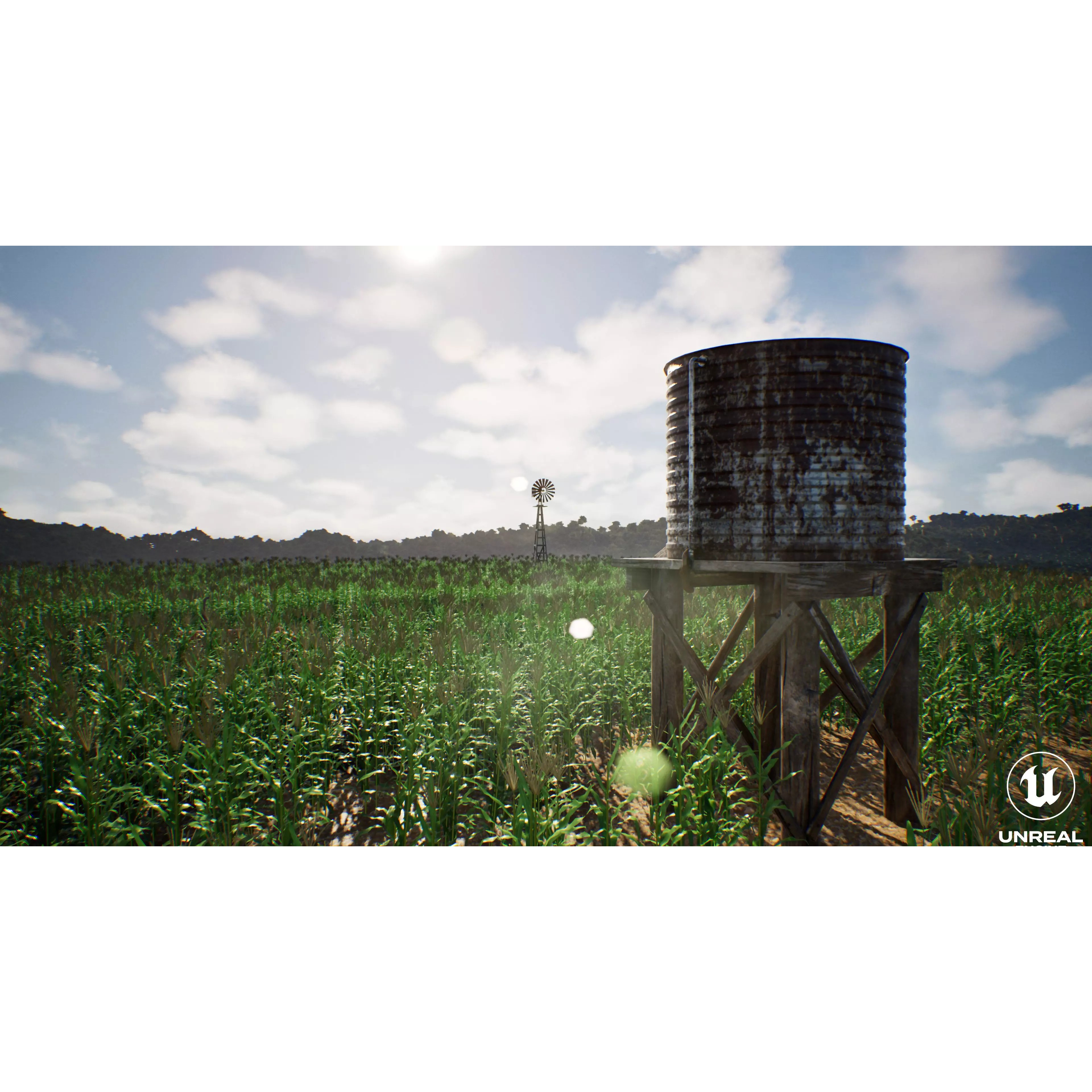 Farm Landscape - Low-Poly Game-Ready 3D Model - View 29