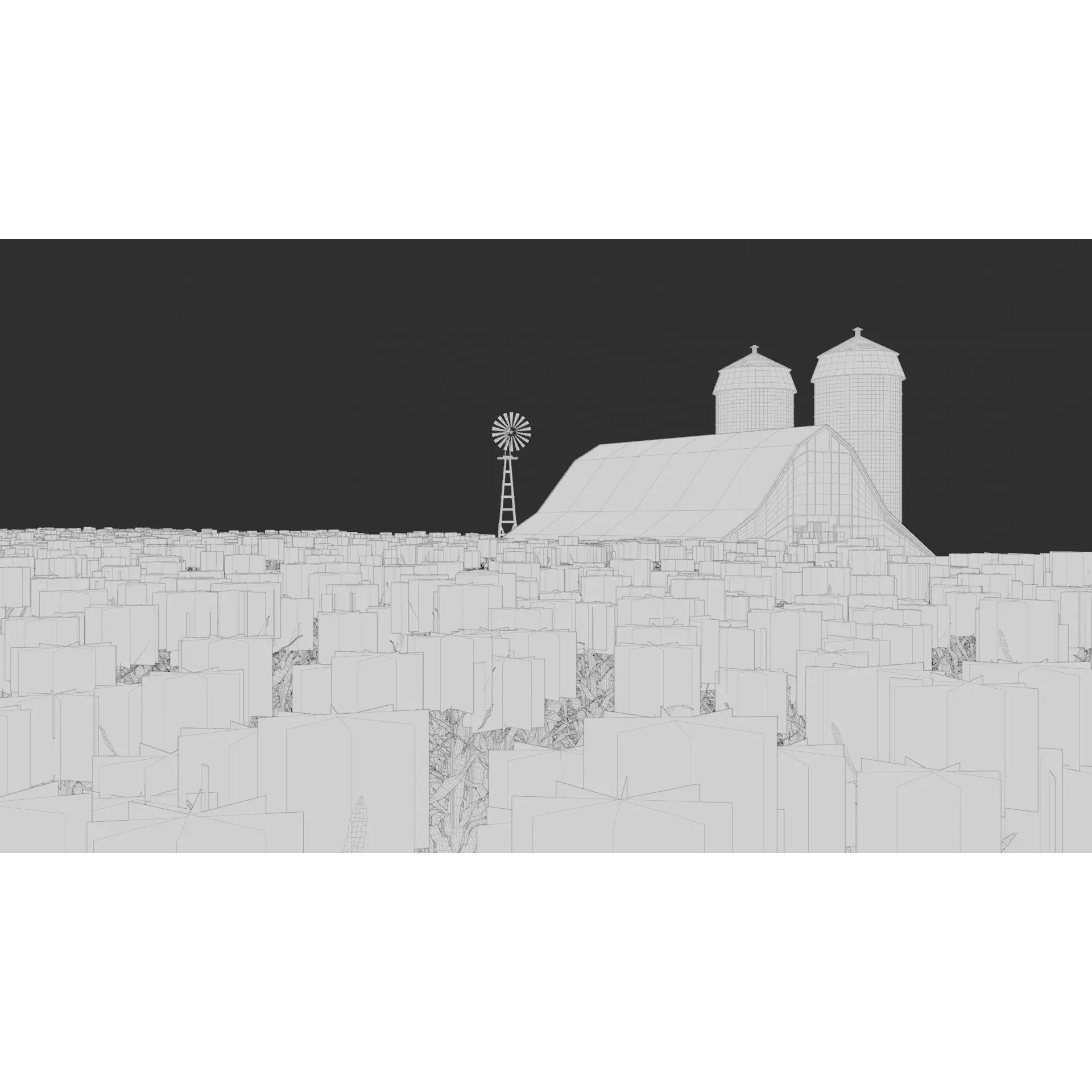 Farm Landscape - Low-Poly Game-Ready 3D Model - View 31