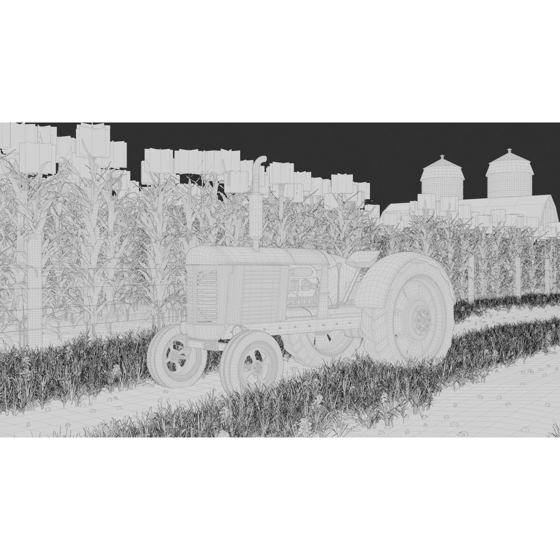 Farm Landscape - Low-Poly Game-Ready 3D Model - View 34