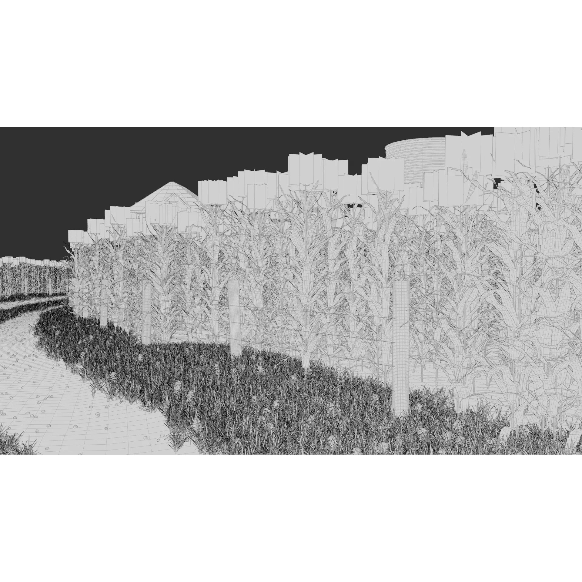 Farm Landscape - Low-Poly Game-Ready 3D Model - View 37