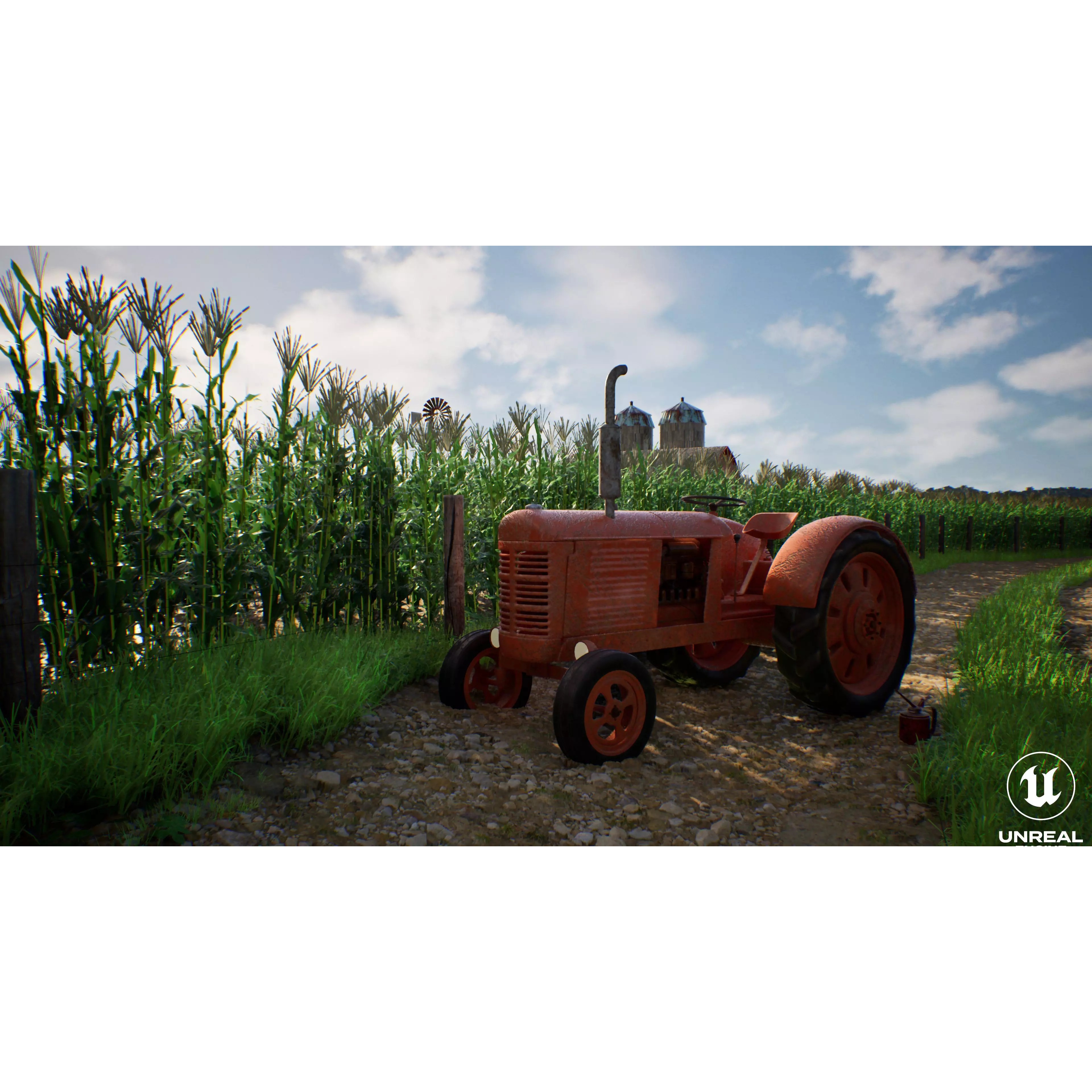 Farm Landscape - Low-Poly Game-Ready 3D Model - View 7