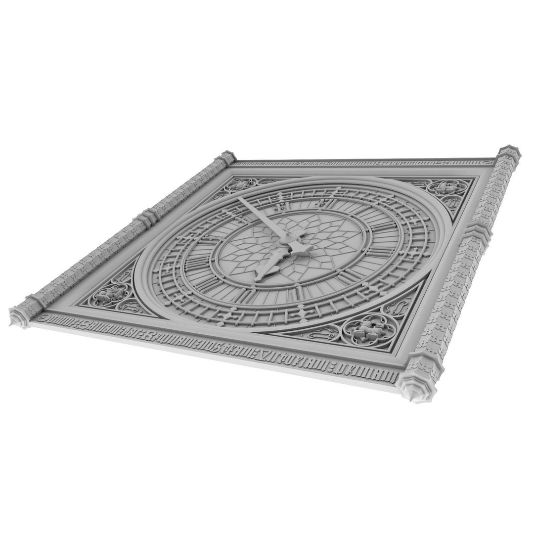 Big Ben Clock 3D Model – Classic Architectural Design, PBR Textures, FBX - View 10
